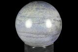 Large, Polished Dumortierite Sphere - Madagascar #140965-1